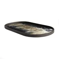 Black Organic Glass Tray